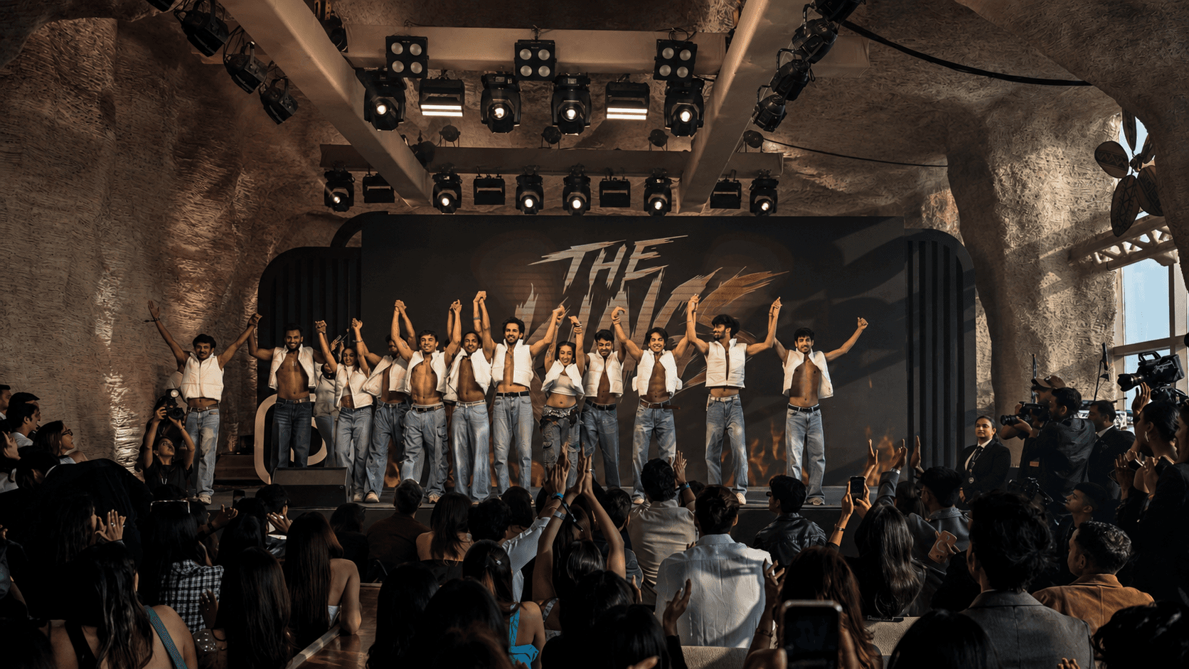 The Kings taking a bow at a live show