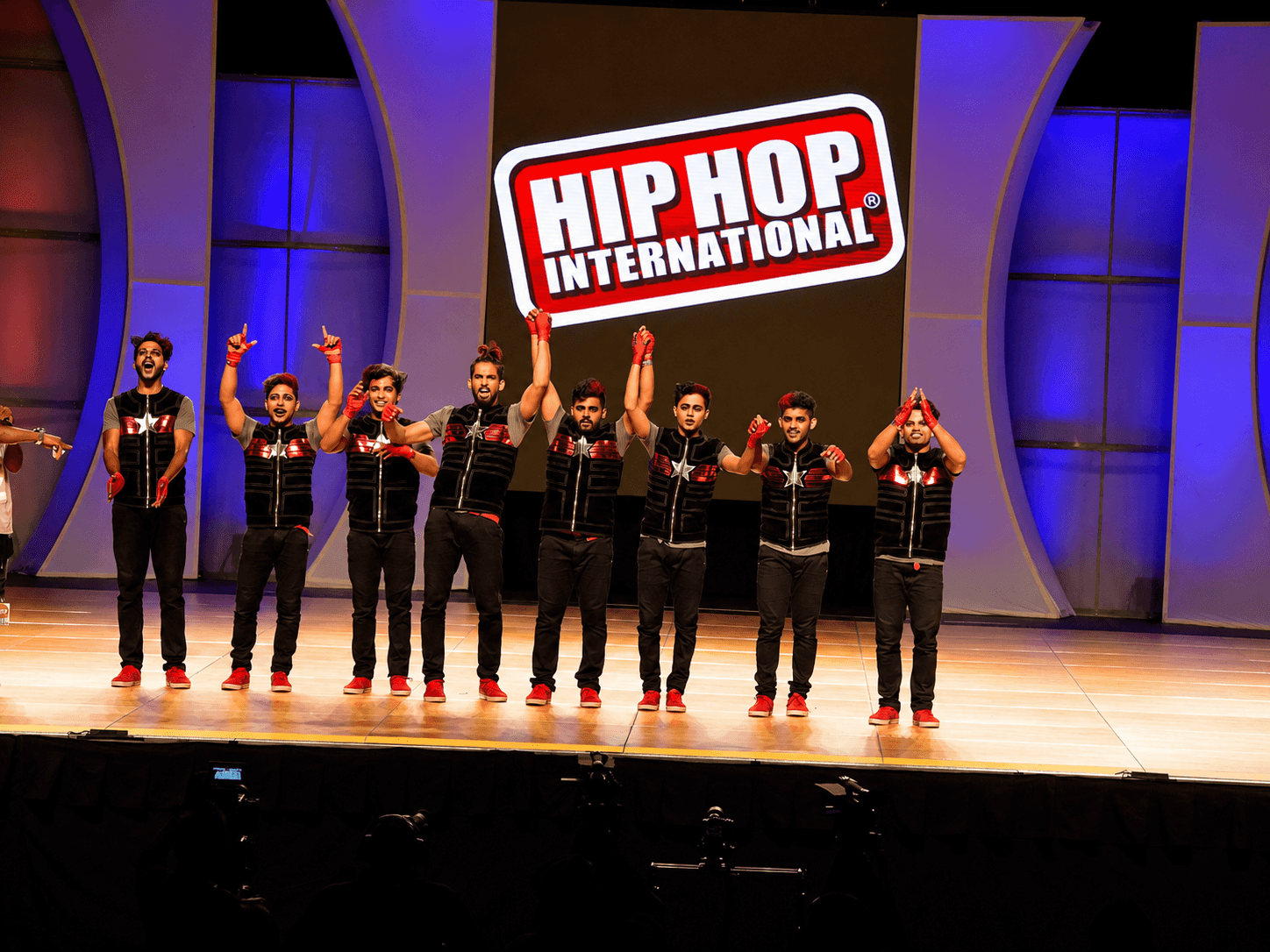 Hip Hop International — champions on stage