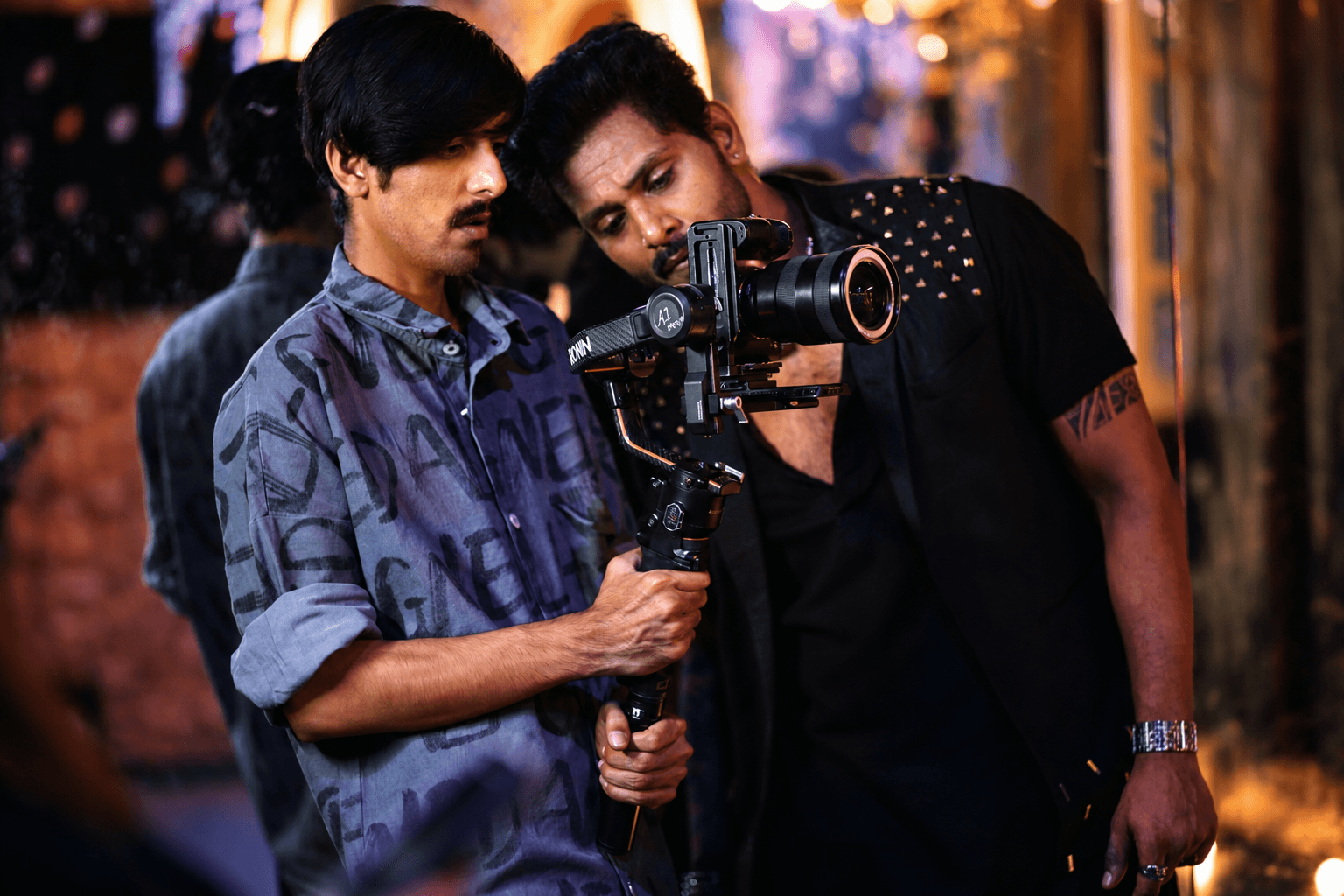 The Kings in-house team · on set