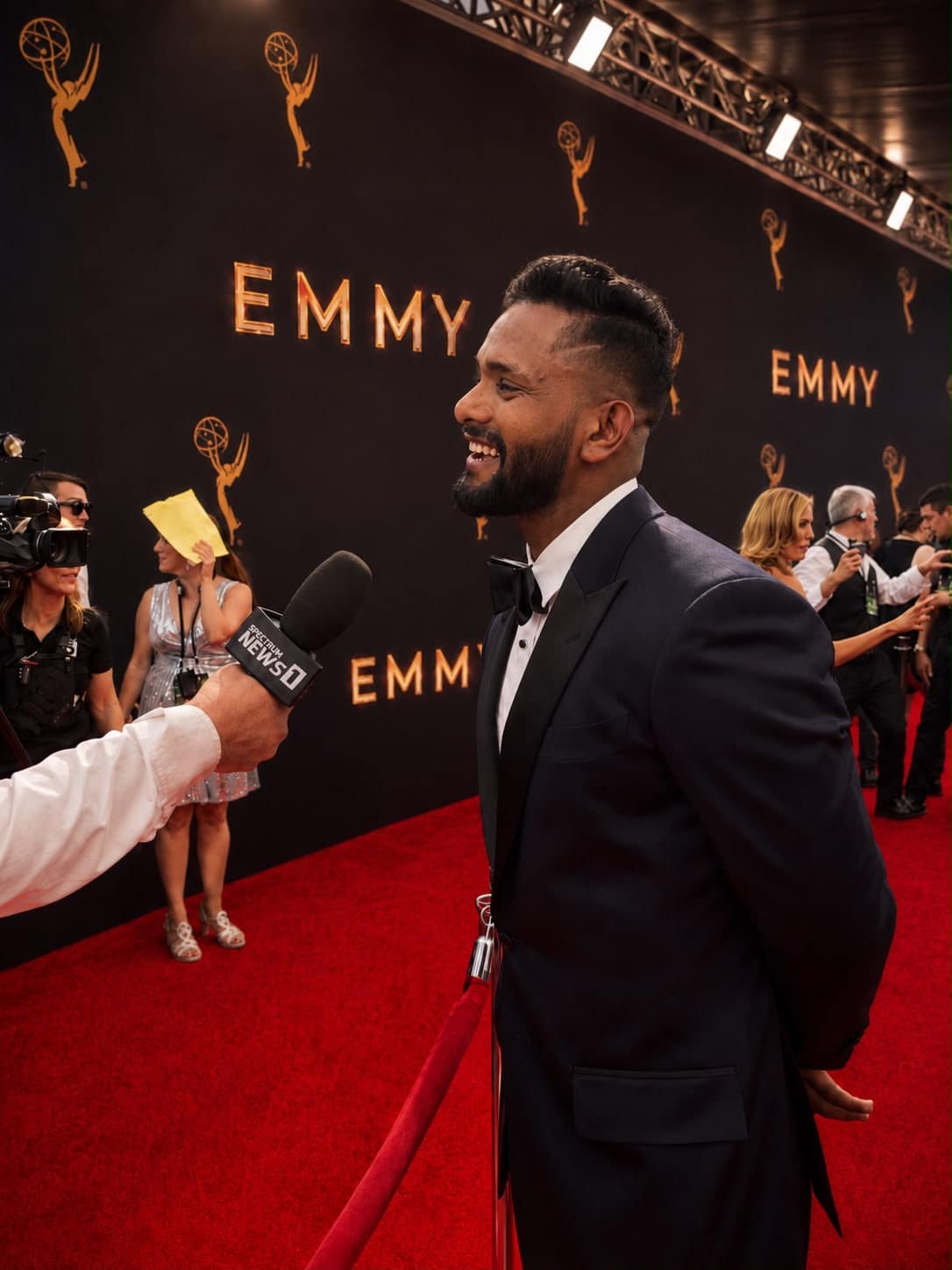 Suresh Mukund — official portrait, Emmys red carpet